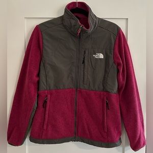 Women’s Pink North Face Sweater Knit Denali Medium